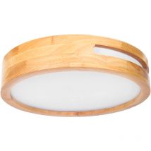 Forlight - Plafón led lu 11.2W Blanco Neutro - 4000K Madera Clara para Interior de Techo en Dormitorio, Comedor, Salón