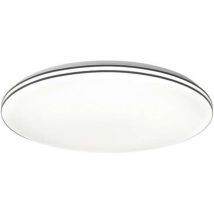 Plafón led modelo Indra acabado negro, 6cm(alto) 40cm(ancho) 40cm(fondo) .