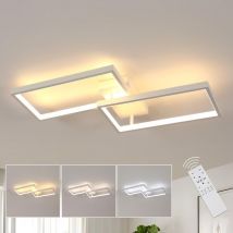 Plafón led, Plafón Regulable con Control Remoto 3000K-6500K, Lámpara de Techo Cuadrada, Adecuada para Sala de Estar, Cocina, Dormitorio, Balcón,