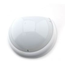 Aplique con sensor Media Luna blanco IP54 antivandálico led luz fría