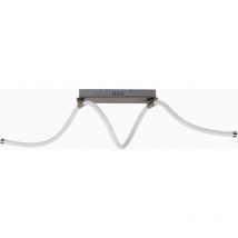 Forlight - Plafón Rolly led 25W Blanco Neutro - 4000K Níquel Satinado para Interior de Techo en Comedor, Dormitorio, Oficina