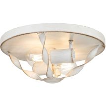 Quoizel - Elstead Bradbury Plafonnier Semi-encastré Blanc Antique