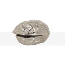 Boîte à noix en aluminium argenté