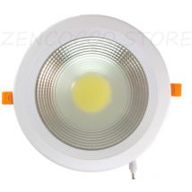 Plafoniera 20W Faretto cob led da Incasso Tondo 1600lm 220V Bianco Caldo