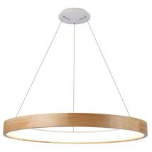Cristal Mad Lampada a sospensione led 56W 4030Lm 3000K 92cm Legno Naturale