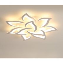 Plafoniera a led, Lampada da soffitto 90W 8100LM 3500K, Plafoniera a led Lotus per soggiorno, camera da letto, bagno Ø8510cm