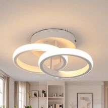 Plafoniera a led, lampadario a soffitto a led, plafoniera, bianco caldo 3000K, 22W, illuminazione moderna chic in acrilico per cucina, soggiorno,