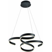 Plafoniera led design a sospensione dimmerabile soggiorno illuminazione sala da pranzo lampada a pendolo antracite Trio 371310142