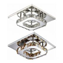 Plafoniera APP405-C quadrato glamour quadrato 2-PUNTI luce 8W 20,5X20,5X6CM