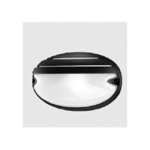 Plafoniera Lampada da parete/soffitto Chip Ovale 25/Grill E27 21W Nero - performance in lighting 005707