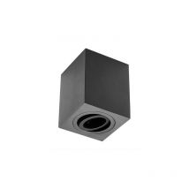 Plafoniera cubica piccola sensa con testa girevole - Alluminio - Nero - 11,5 cm - ip 20 Gtv Lighting