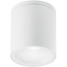 Plafoniera Da Esterno Citizen Cilindrica In Alluminio Bianco