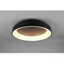 Iperbriko - Plafoniera Girona Led 48w Dimmerabile Nero Ø60 cm Trio Lighting