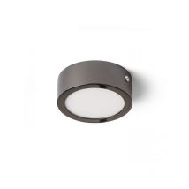 Plafoniera hue r 9 da soffitto nero cromato 230V led 6W 3000K