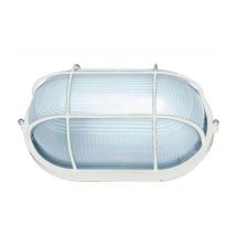 Plafoniera in Alluminio Blinky Bk-Plo Ovale Bianca Watt 60