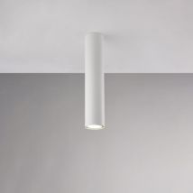Belight - Plafoniera in ferro laccato bianco GU10 1 luce H.30 - Ø8