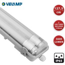 Plafoniera Stagna Velamp 2Tubi 18W 4000K IP65