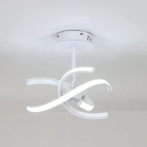 Led Deckenleuchte 26W Modernes Design Kaltweiß 6000K Deckenlampe Für Wohnzimmer Schlafzimmer Esszimmer Büro Weiß - Goeco