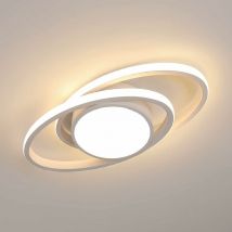 Plafoniera led 39W Design moderno Bianco Caldo 3000K Rotondo Lampada a Soffitto Per soggiorno, camera da letto, sala da pranzo, ufficio Bianco