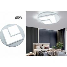 Plafoniera led 65W luce fredda geometrica minimal cameretta bianco BTL-905