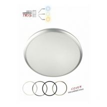 Plafoniera led Cambiatono 32W Tonda Diametro 370 Tricolor Stone 2034/BNC