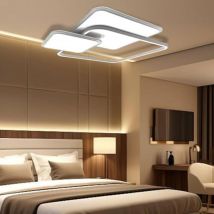 Plafoniera led Moderna a Luce Naturale con 3 Punti di Luce, Design Minimalista in Alluminio e pvc, Potenza 48W, Ideale per Soggiorni, Camere e