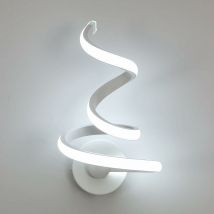 Comely - Luce murale interna, 24W 1900lm Creatività minimalista moderna Lampada a parete a led, lampada a parete a led Una spirale, luce a parete a