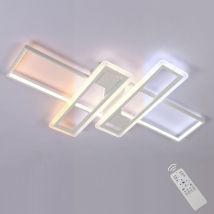 Plafoniera led Dimmerabile Moderno Rettangolo Lampada a Soffitto Dimmerabile 3000K-6000K Per soggiorno, camera da letto, sala da pranzo, ufficio