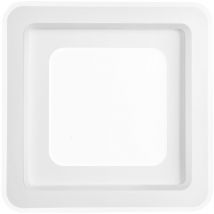 Plafoniera led dygital quadrata in metallo bainco dimmerabile cct e rgb con telecomando incluso 50 cm. - Bianco