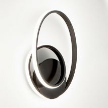 Plafoniera led gea luce diva pp 2570lm 3000°k bianco lampada soffitto ultramoderna, finition métal titane