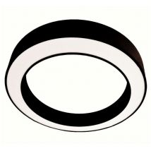Plafoniera led Gea Luce flor pp nero 2100lm 3000°k lampada soffitto parete moderna