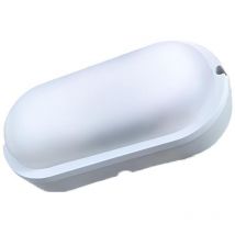 Plafoniera Led Lampada Da Parete Soffitto IP54 Ovale 12W 1155LM 6500K Bulkhead Per Condominio 199X97X47mm