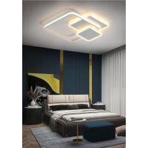 Plafoniera Led Luce Calda Lampadario 3 Quadrati 48 Watt Quadrato Moderno