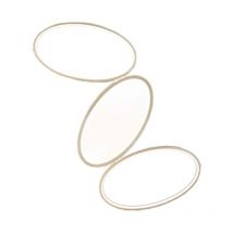 Plafoniera Led rice in metallo e diffusore in acrilico Oro 63x40 cm