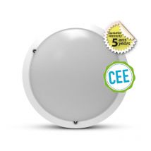 Plafoniera led rotonda Ø300mm - 20W 2500lm 4000K - Rilevatore rf - IP65 - Bianco