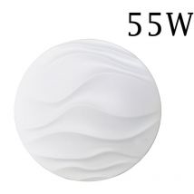Plafoniera Led Soffitto Rotonda Bianca 55W Luce Fredda Moderno Onde ET-06067