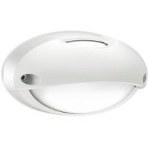 Plafoniera da parete Lombardo airy top ovale 300, attacco e27, colore decorazione bianco, lampadina non inclusa, lom lb82321