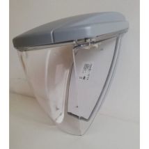 Plafoniera Lord Grigio/trasparente 1x26w230v G24d3 ( Novalux Cod. A5552gt )
