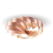 Linea Zero - Plafoniera Moderna 1 Luce Flat In Polilux Rame D50 Made In Italy