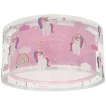 Plafoniera Per Bambini A 2 Luci Unicorns