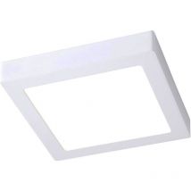 Plafoniera quadrata a led montaggio esterno 6 watt luce bianca fredda 6500k driver incluso in alluminio da soffitto