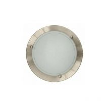 Plafoniera rotonda 29cm 1xE27 nickel satinato GSC 0701938