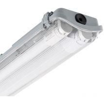 Plafoniera Stagna con due Tubi led 120cm IP65 Bianco Caldo No Flicker 3000K