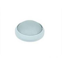 Plafoniera tonda in alluminio per esterno - 100W IP54 MM.258X125H. bianco
