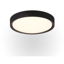 Plafoniera Rotonda Clarimo Led Dimmerabile Nero IP44 Ø33 cm Trio Lighting