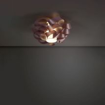 Plafoniera Moderna 1 Luce Cloud D60 In Polilux Rosa Metallico Made In Italy