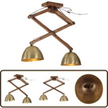 Plafonnier 25 w laiton antique 29x18x85 cm E27 - Lampe Industrielle - Plafonnier Design - Luminaire Vintage - Éclairage Rustique - Lampadaire Métal