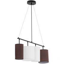 Uniprodo - Plafonnier 4 ampoules Abat-jour en tissu Lampe de plafond Éclairage de plafond