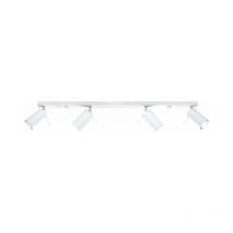 Silumen - Plafonnier 4 Spots Orientables pour Ampoule GU10 - Blanc