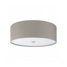 Plafonnier ovale 47,5xH19,5 cm en métal et tissu - Eglo Pasteri